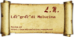 Légrádi Meluzina névjegykártya